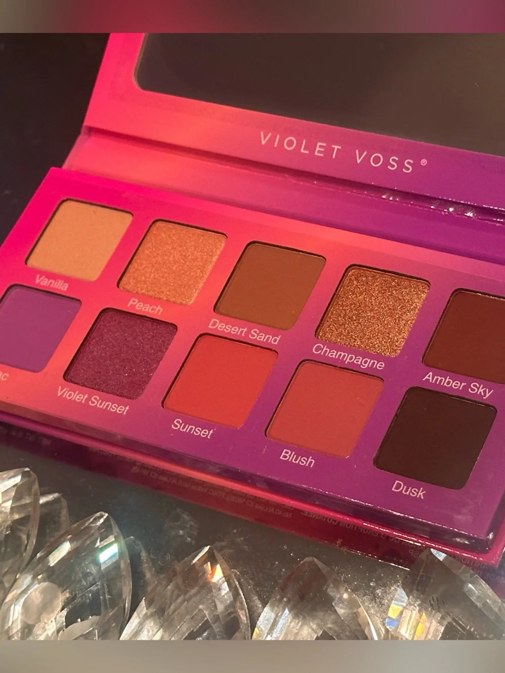 Violet Voss Sunset Glow Eyeshadow Palette - 10 Color Pressed Pigment PRO Series
